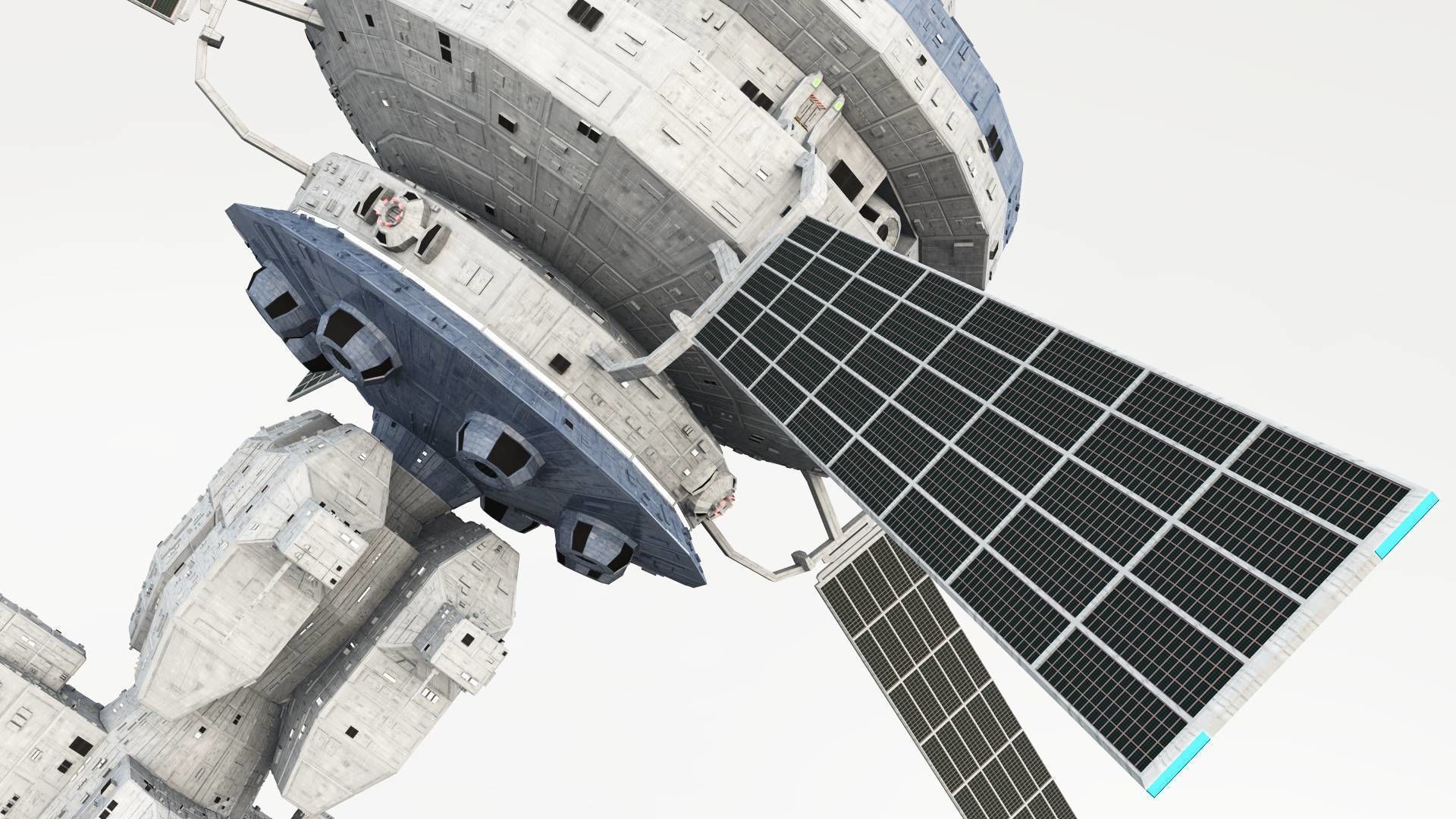 Omega Oribital - Space Station Low-poly 3D model_11