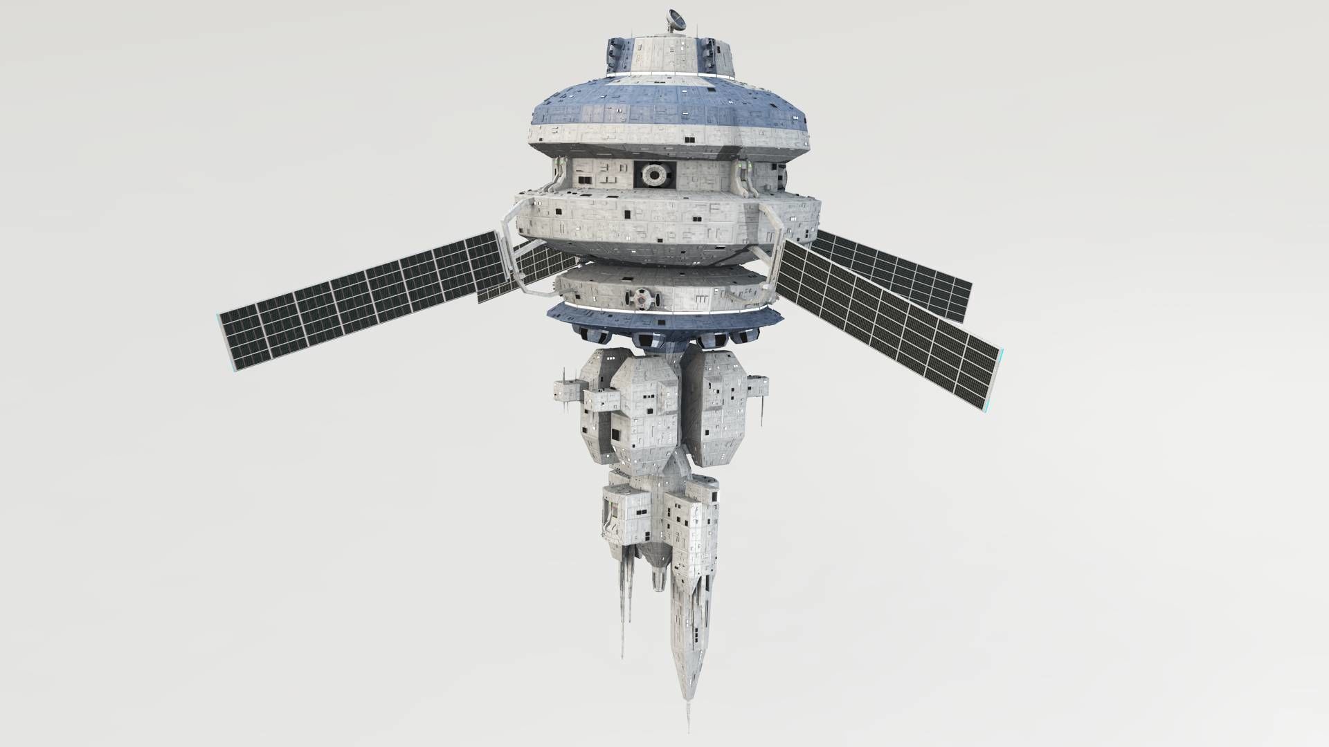 Omega Oribital - Space Station Low-poly 3D model_5