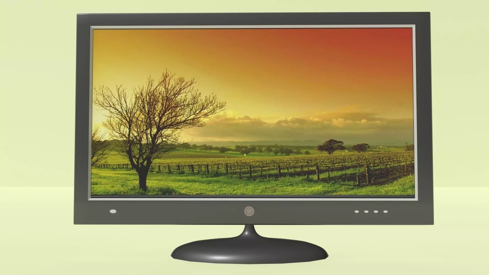 LED TV Set 3D model 3D model