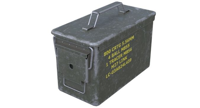 Ammunition Box 1 Low-poly 3D model