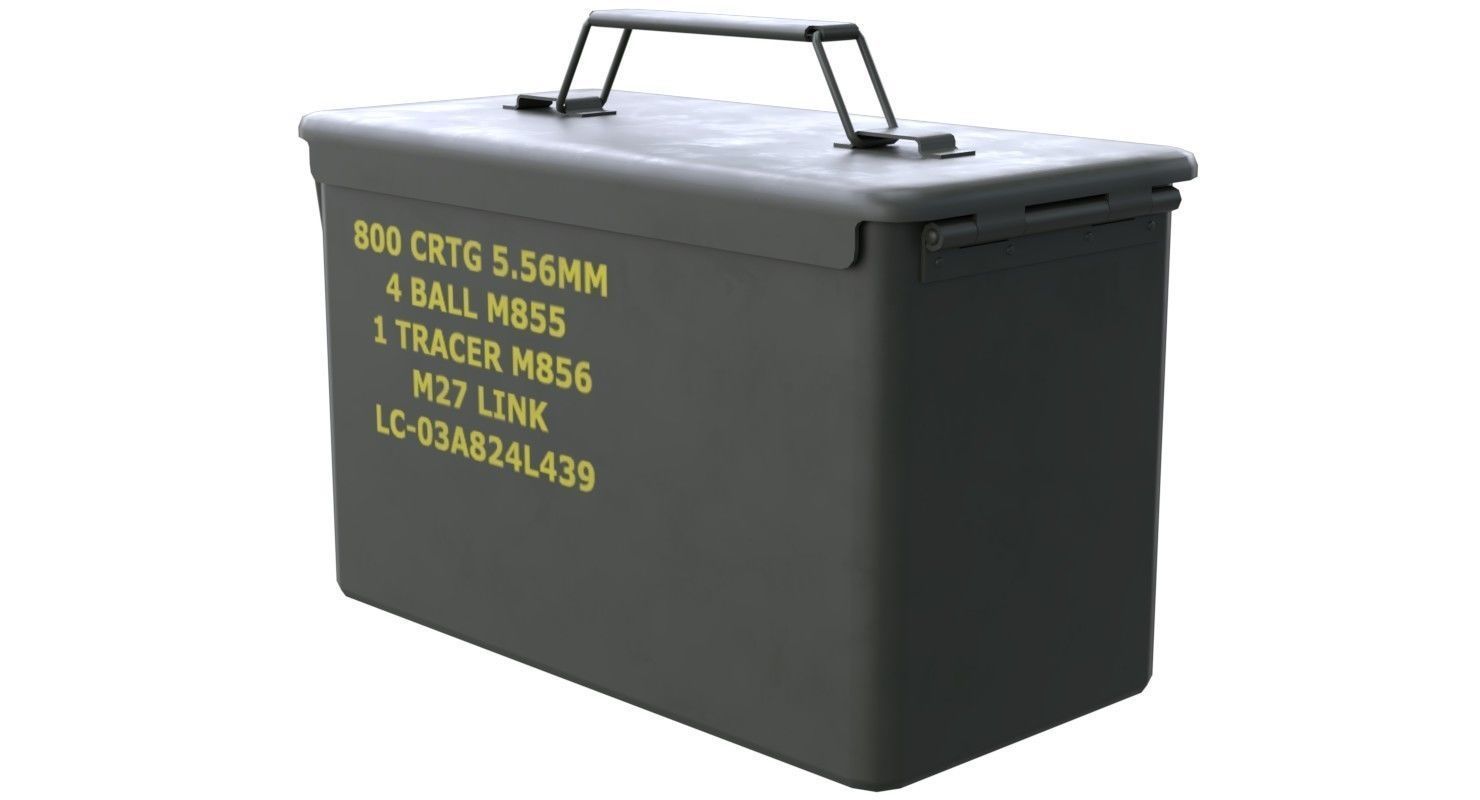 Ammunition Box 1 New Low-poly 3D model_3