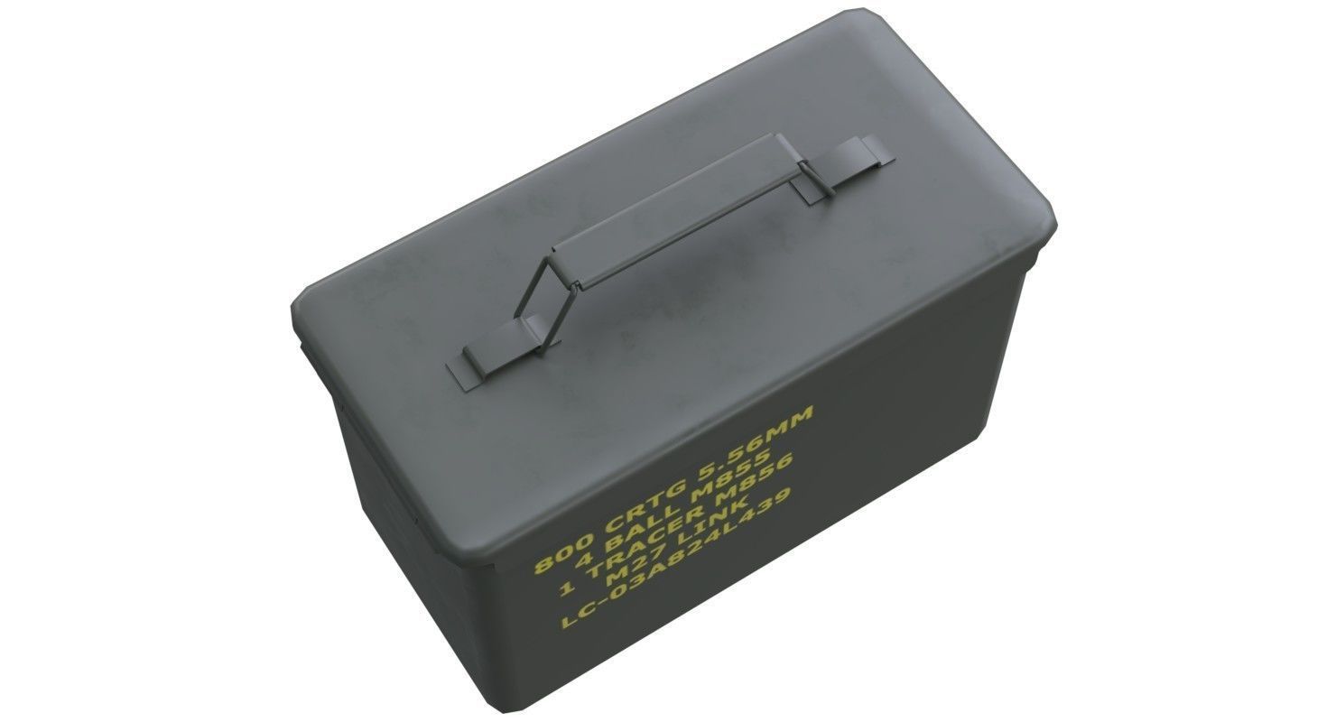 Ammunition Box 1 New Low-poly 3D model_2
