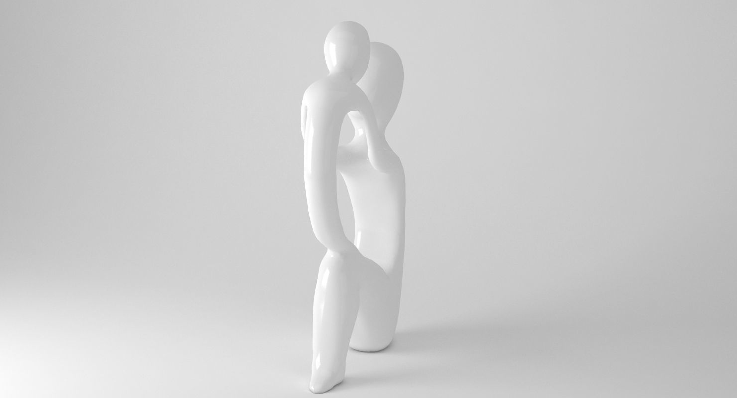 Mother and Child sculpture 3D model_6