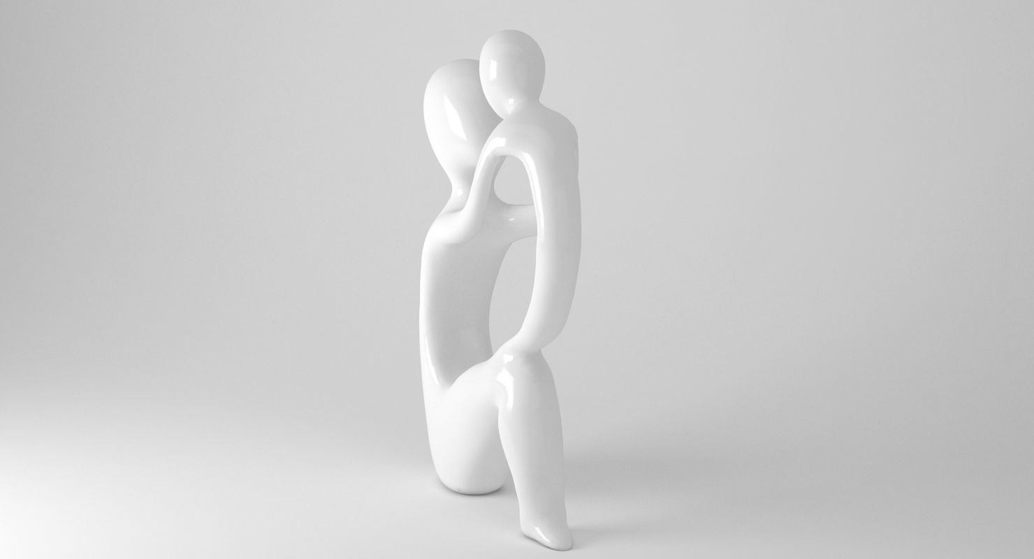 Mother and Child sculpture 3D model_7