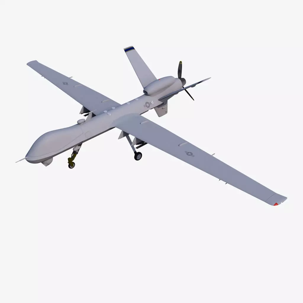 MQ-9 Reaper Free low-poly 3D model_0