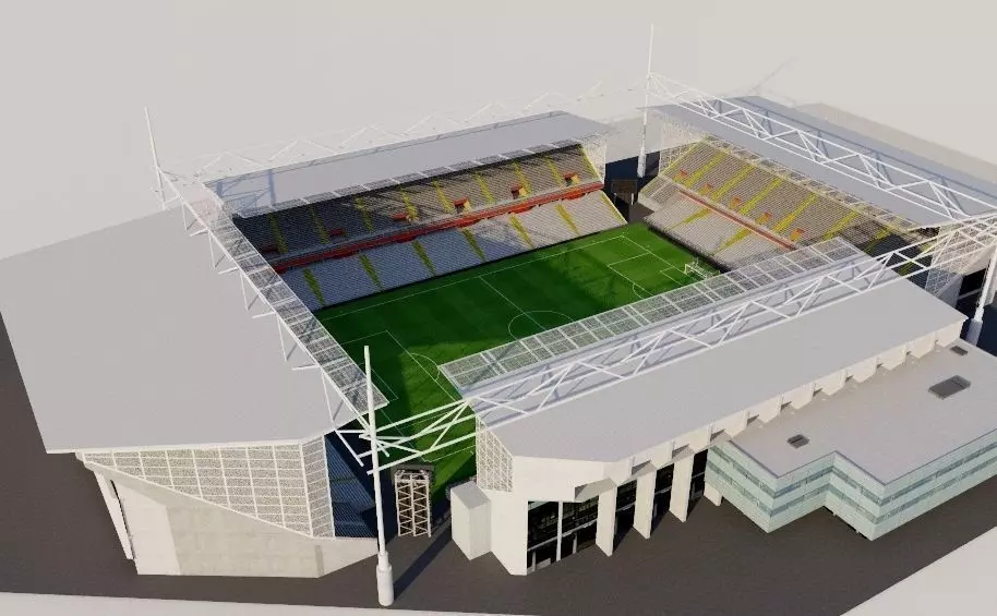 Stade Bollaert-Delelis - RC Lens 3D model
