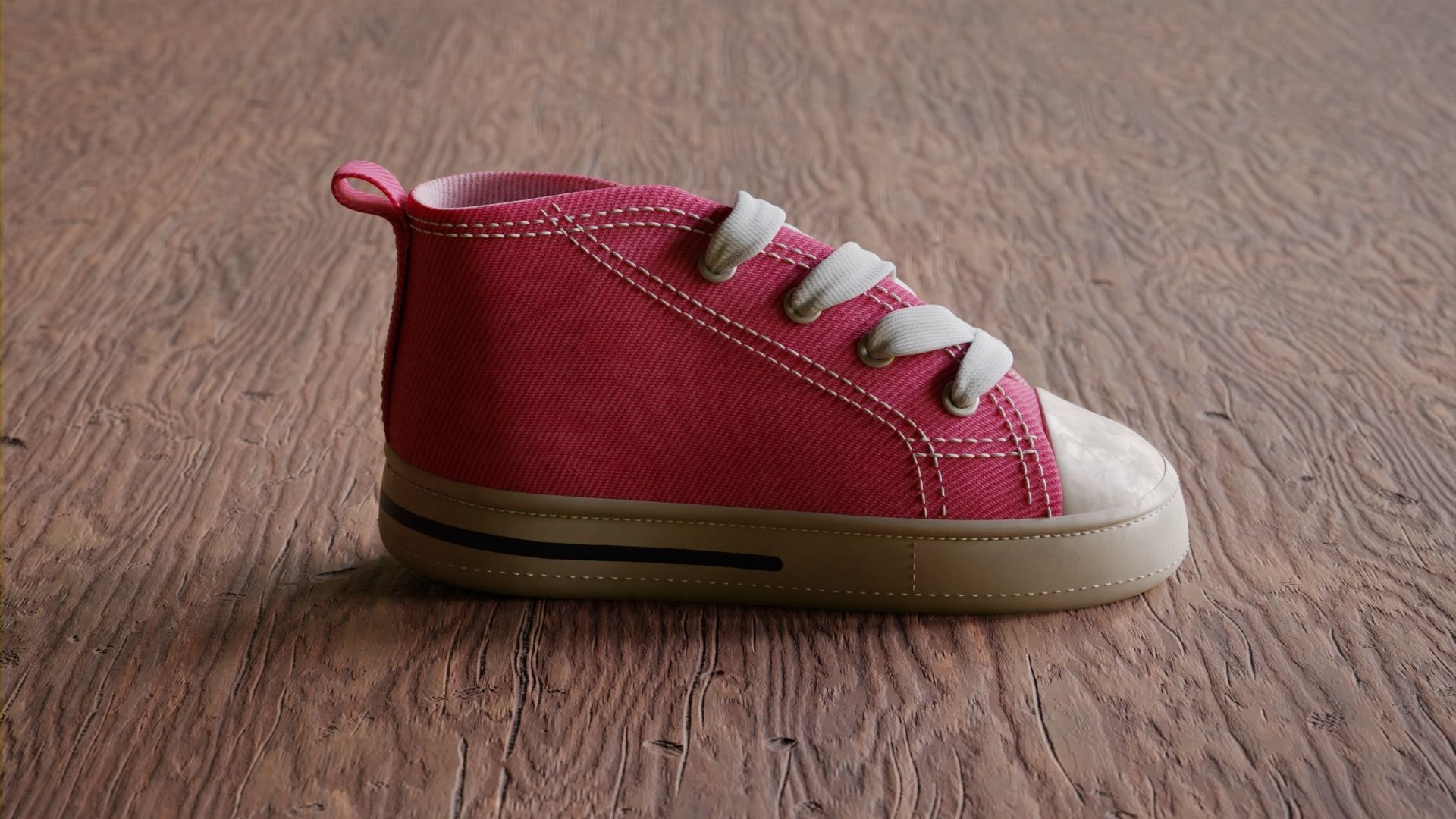 Shoes Converse Kid model PBR Low-poly 3D model_3