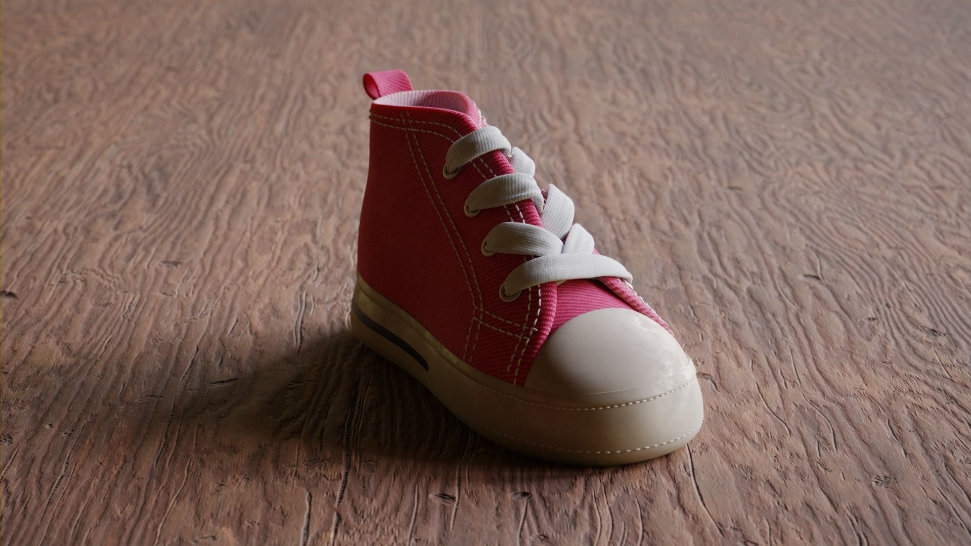 Shoes Converse Kid model PBR Low-poly 3D model_2