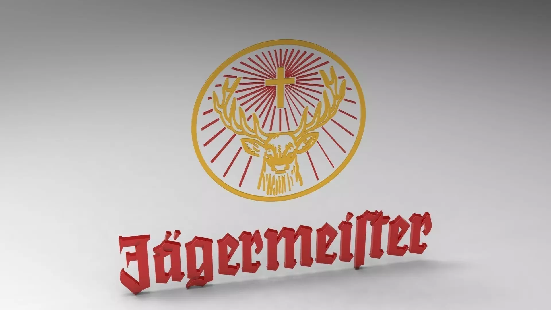 Jagermeister Logo 3D model_0