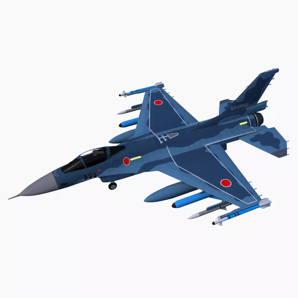 F-2 Viper Zero Free low-poly 3D model