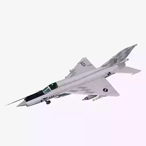 MiG-21bis fighter jet flying Free low-poly 3D model