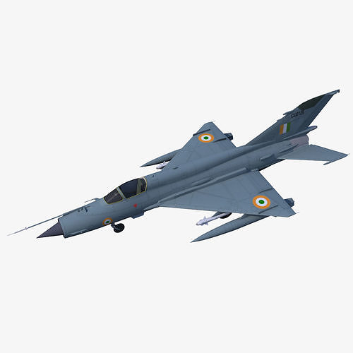 MiG-21 Bison Free low-poly 3D model