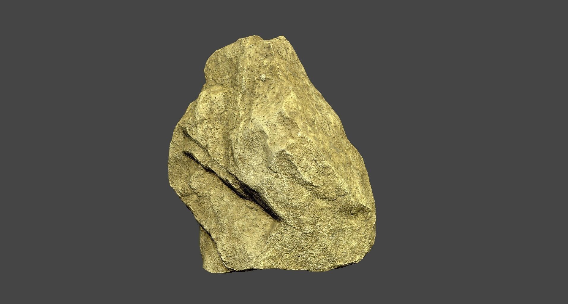 Rock low poly Low-poly 3D model_2
