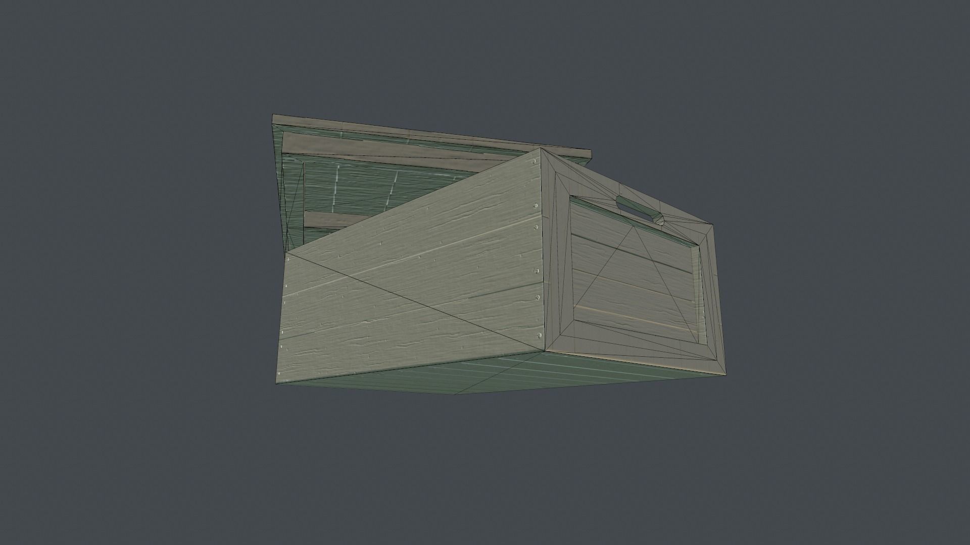 Box With Dynamite Packs PBR Game Ready Low-poly 3D model_13