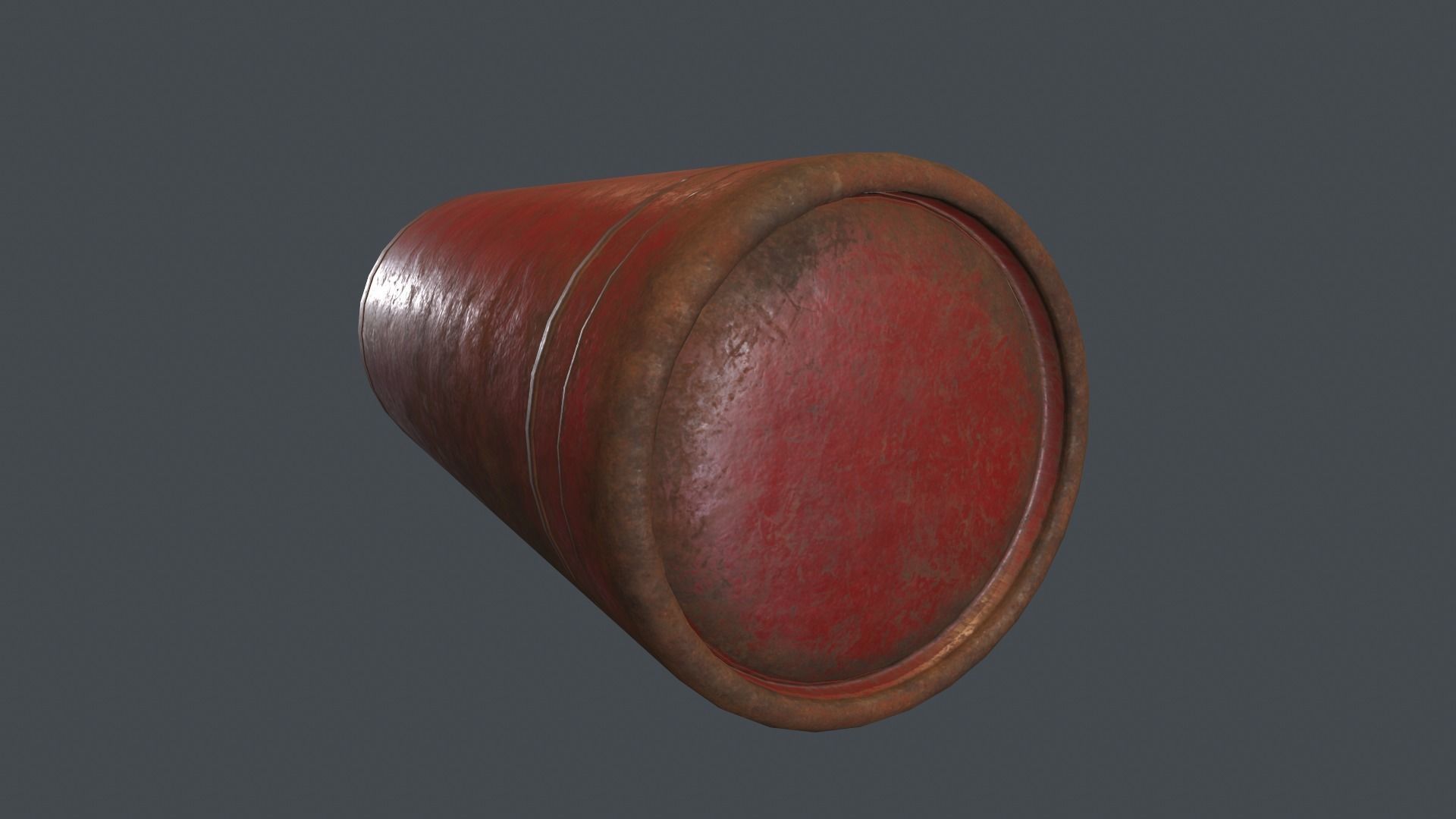 50 Liter Gas Cylinder PBR Game Ready  Low-poly 3D model_13