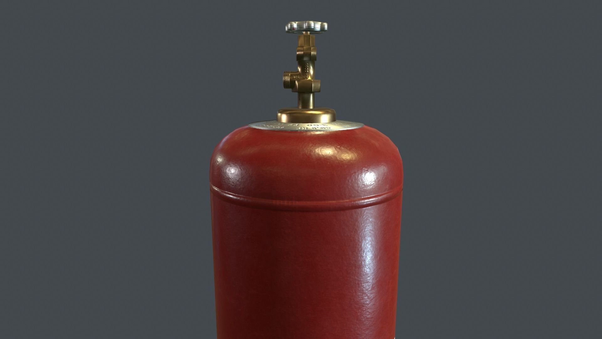 50 Liter Gas Cylinder PBR Game Ready  Low-poly 3D model_18