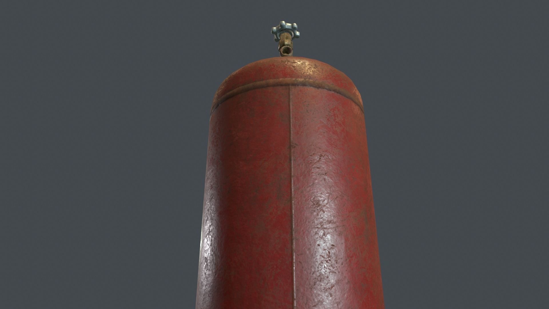 50 Liter Gas Cylinder PBR Game Ready  Low-poly 3D model_19