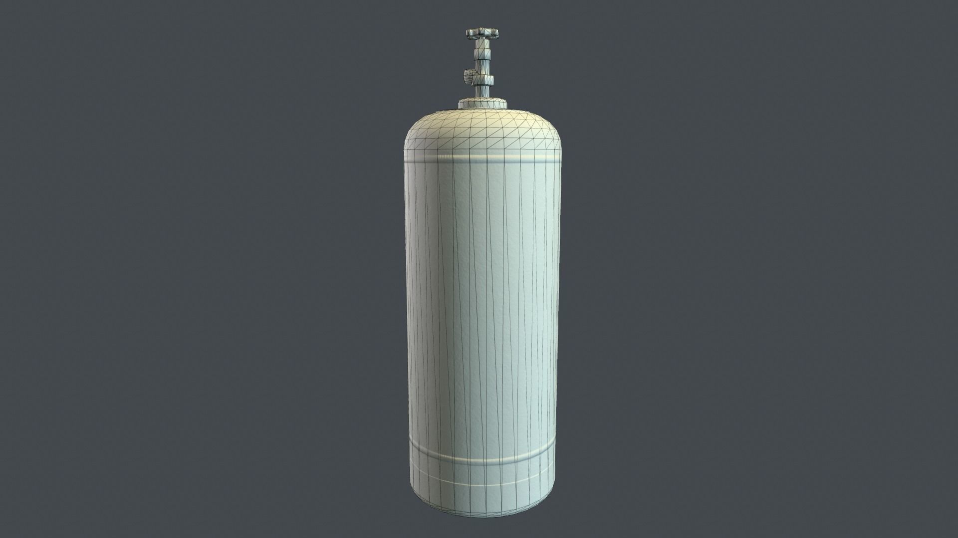 50 Liter Gas Cylinder PBR Game Ready  Low-poly 3D model_22