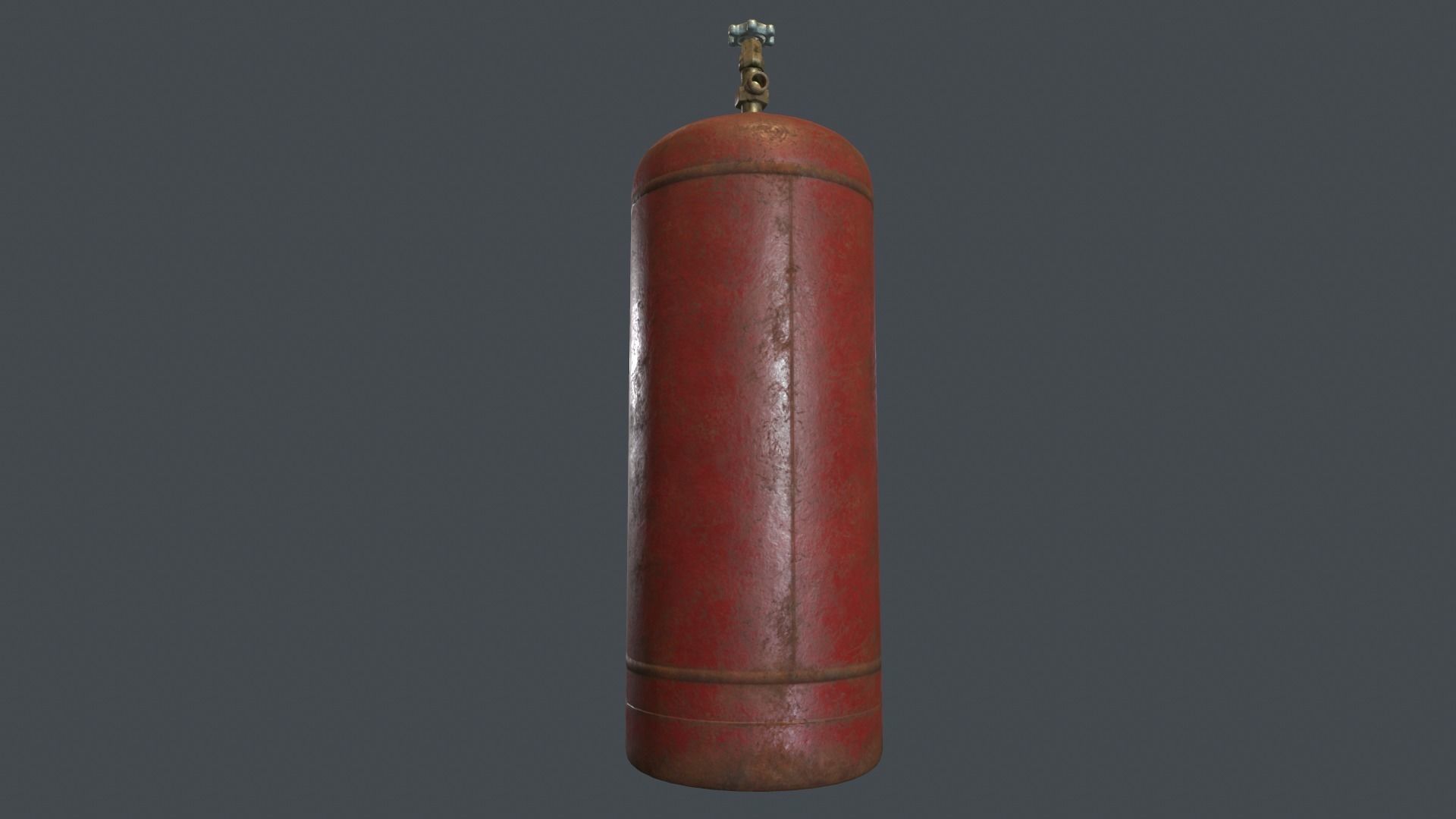 50 Liter Gas Cylinder PBR Game Ready  Low-poly 3D model_5