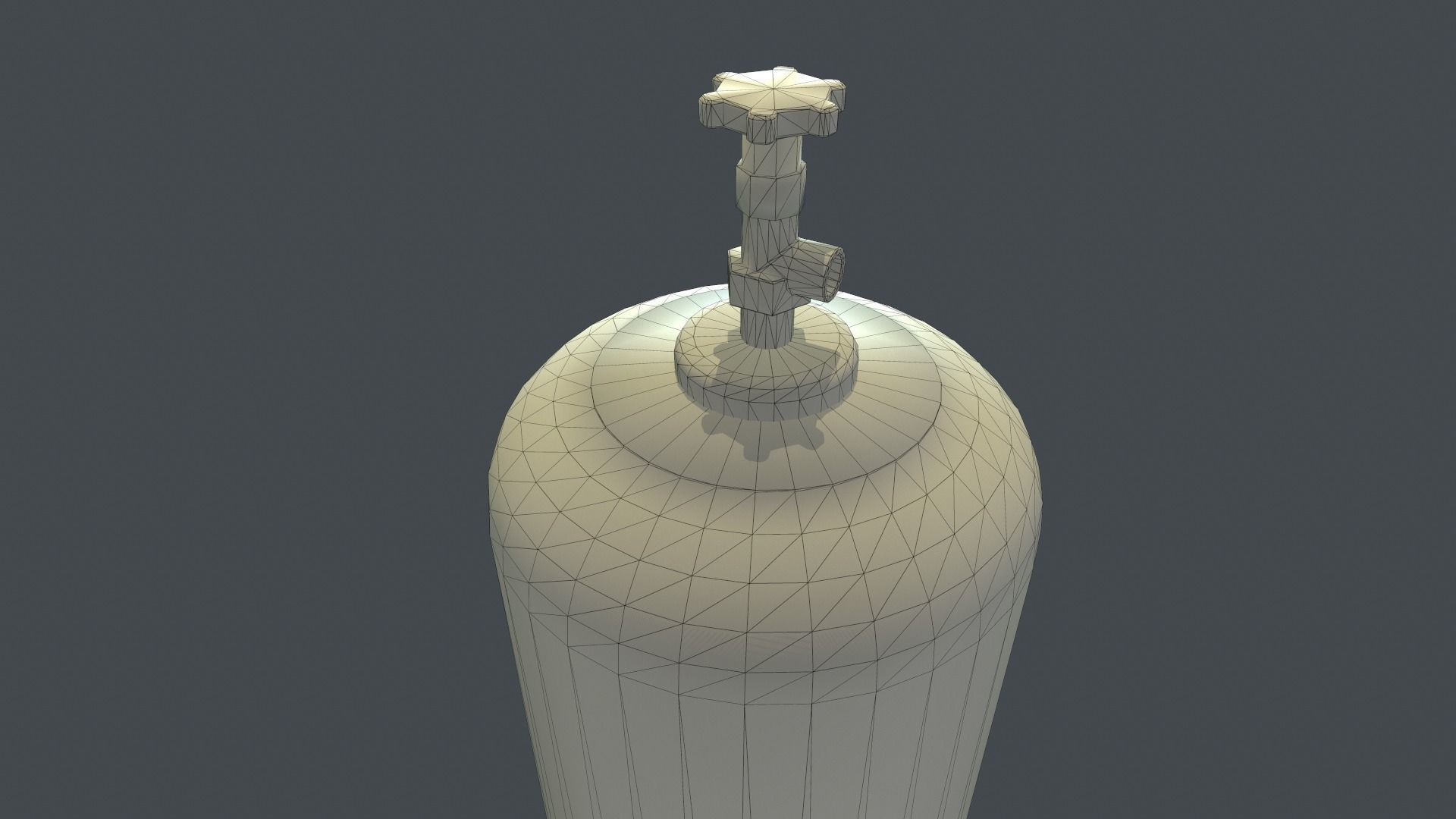 50 Liter Gas Cylinder PBR Game Ready  Low-poly 3D model_21