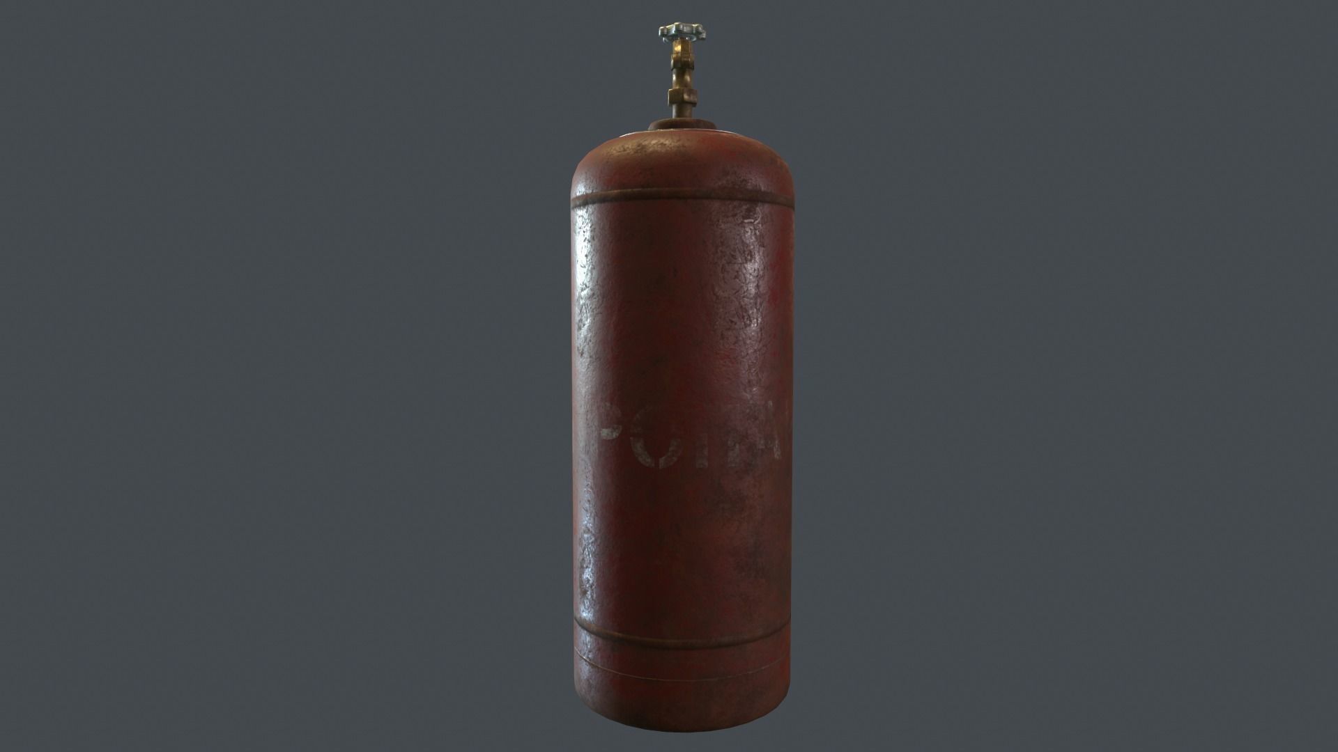 50 Liter Gas Cylinder PBR Game Ready  Low-poly 3D model_14