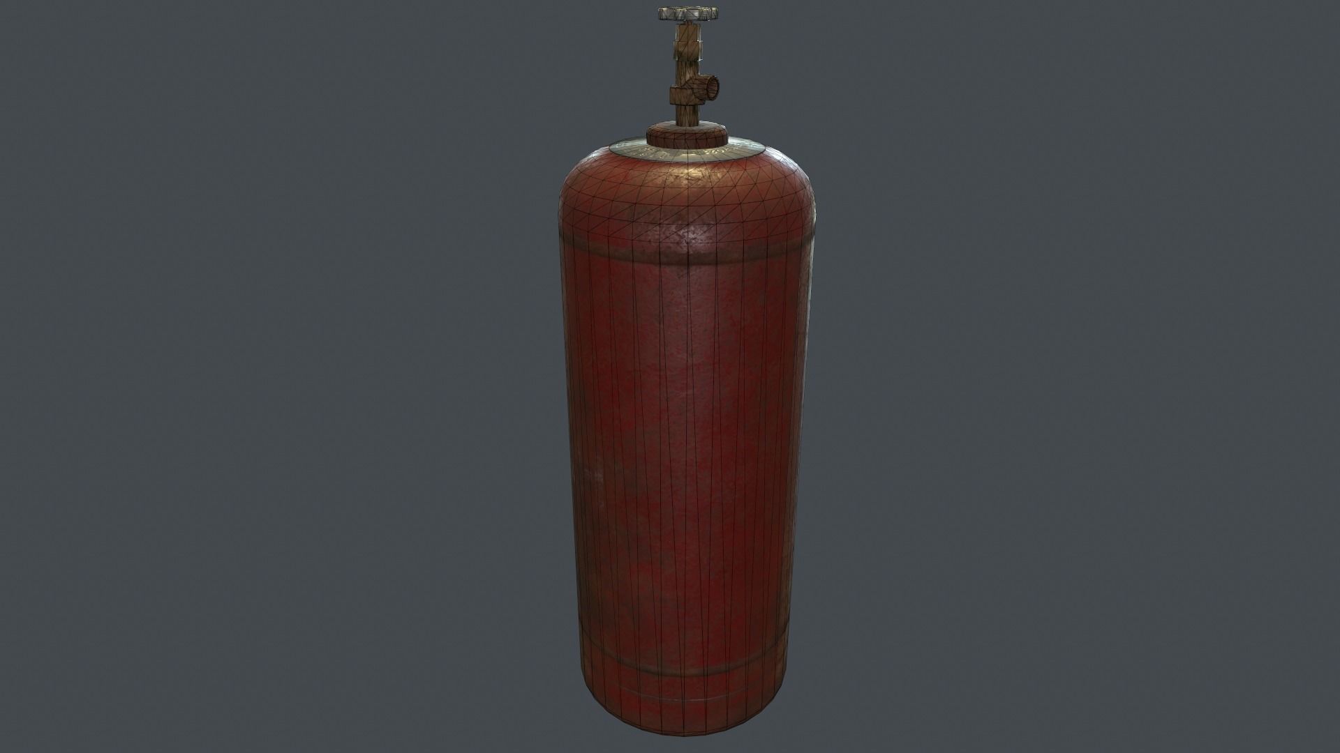 50 Liter Gas Cylinder PBR Game Ready  Low-poly 3D model_20