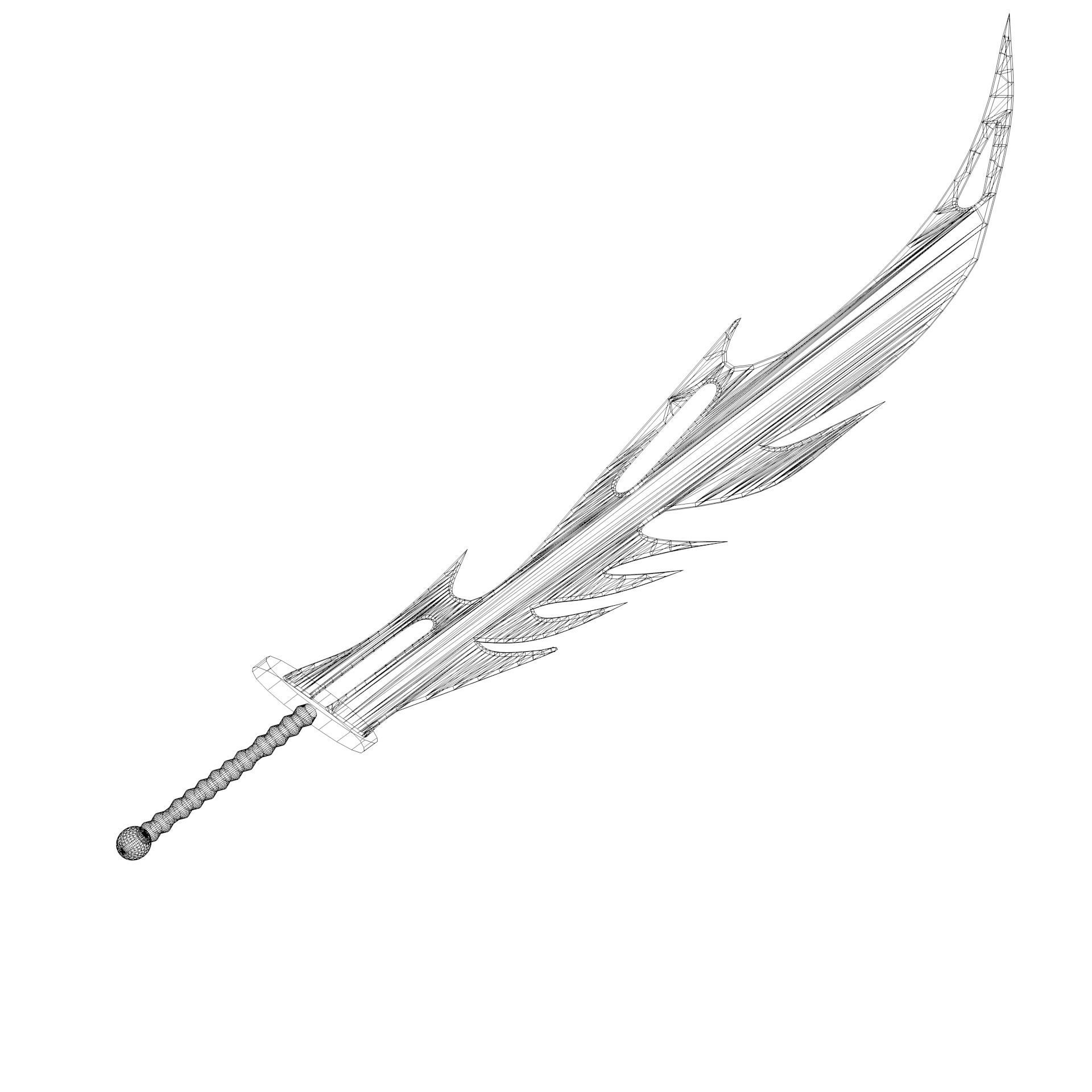 Monster sword 02   3D model_12