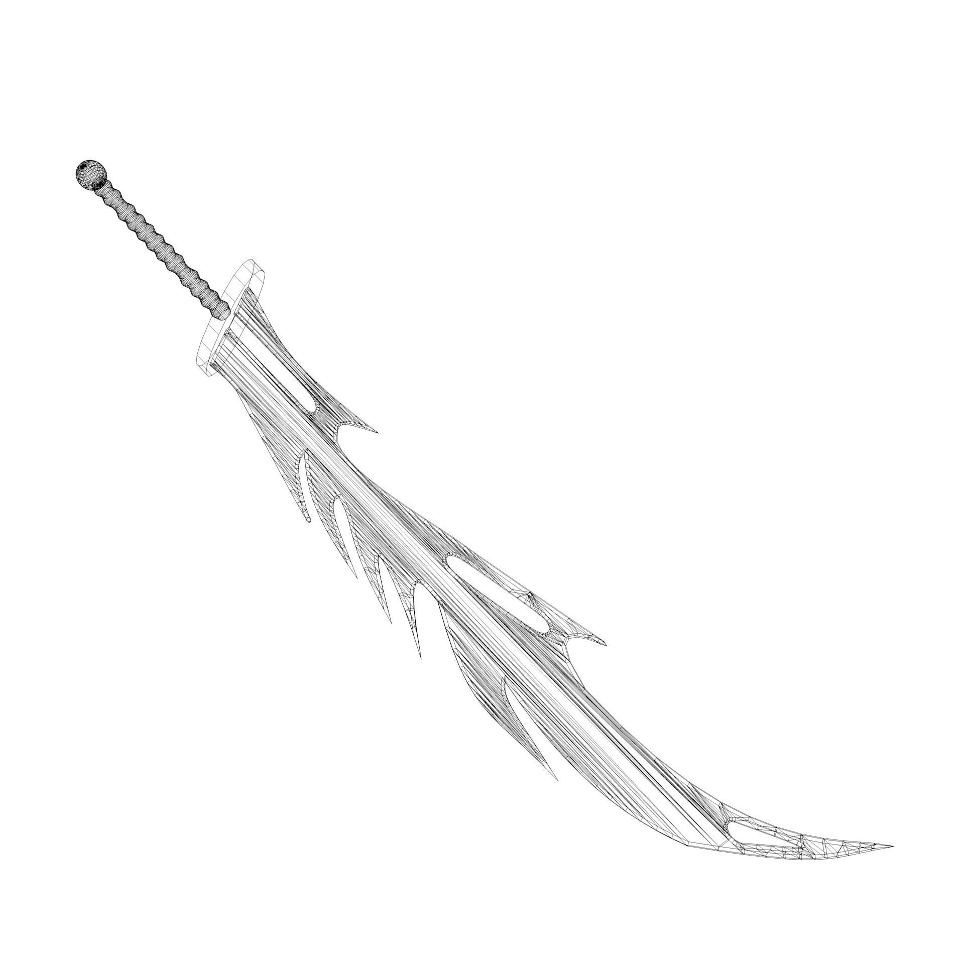 Monster sword 02   3D model_9