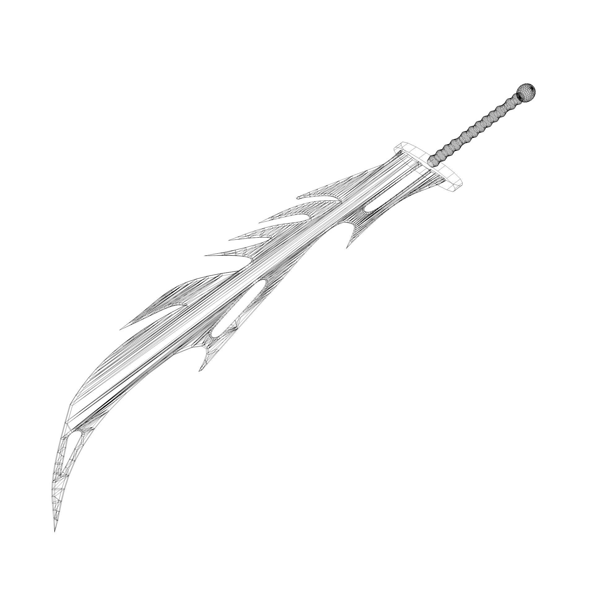 Monster sword 02   3D model_7