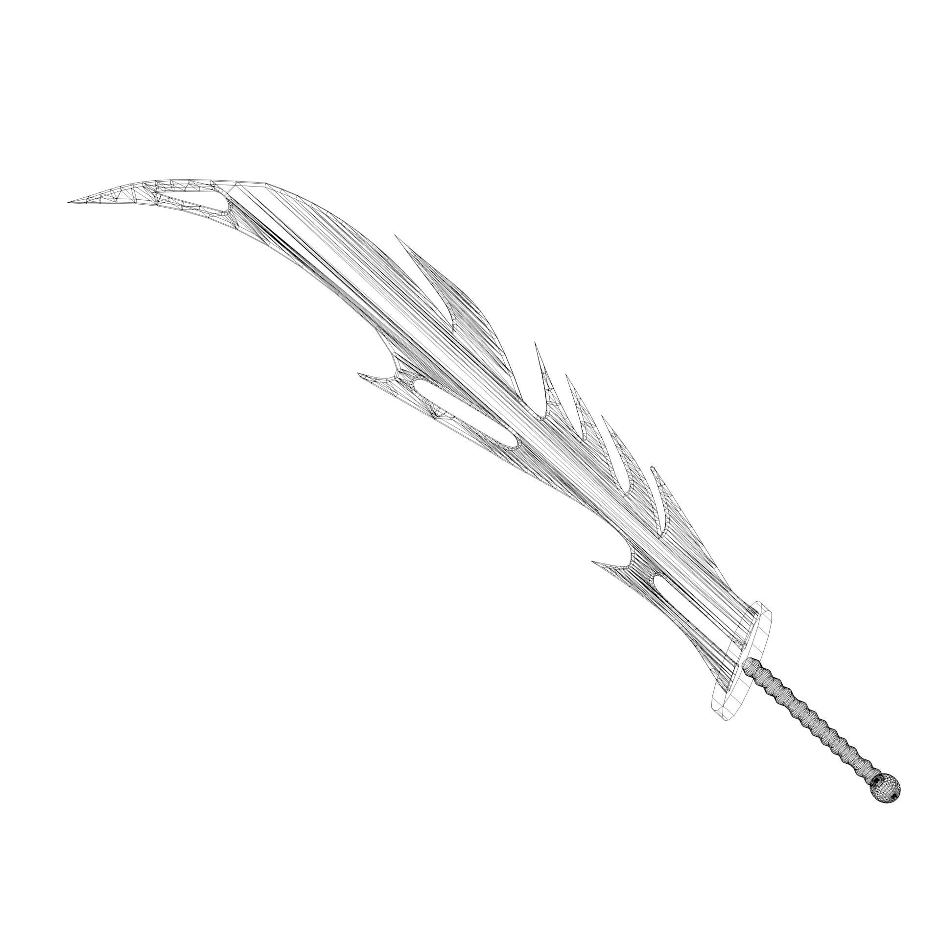 Monster sword 02   3D model_6