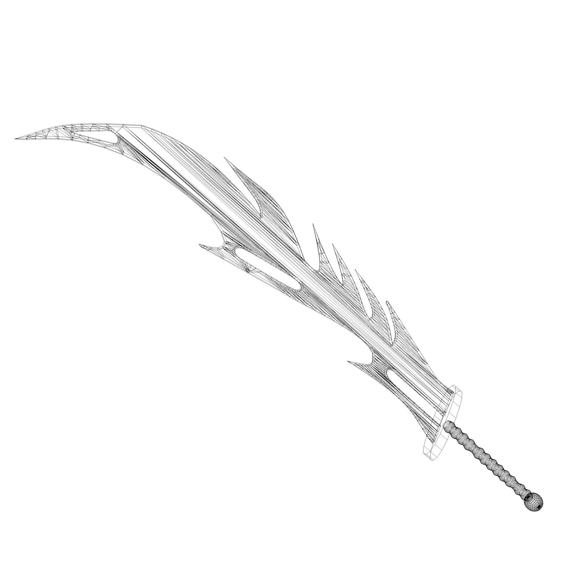 Monster sword 02   3D model_8