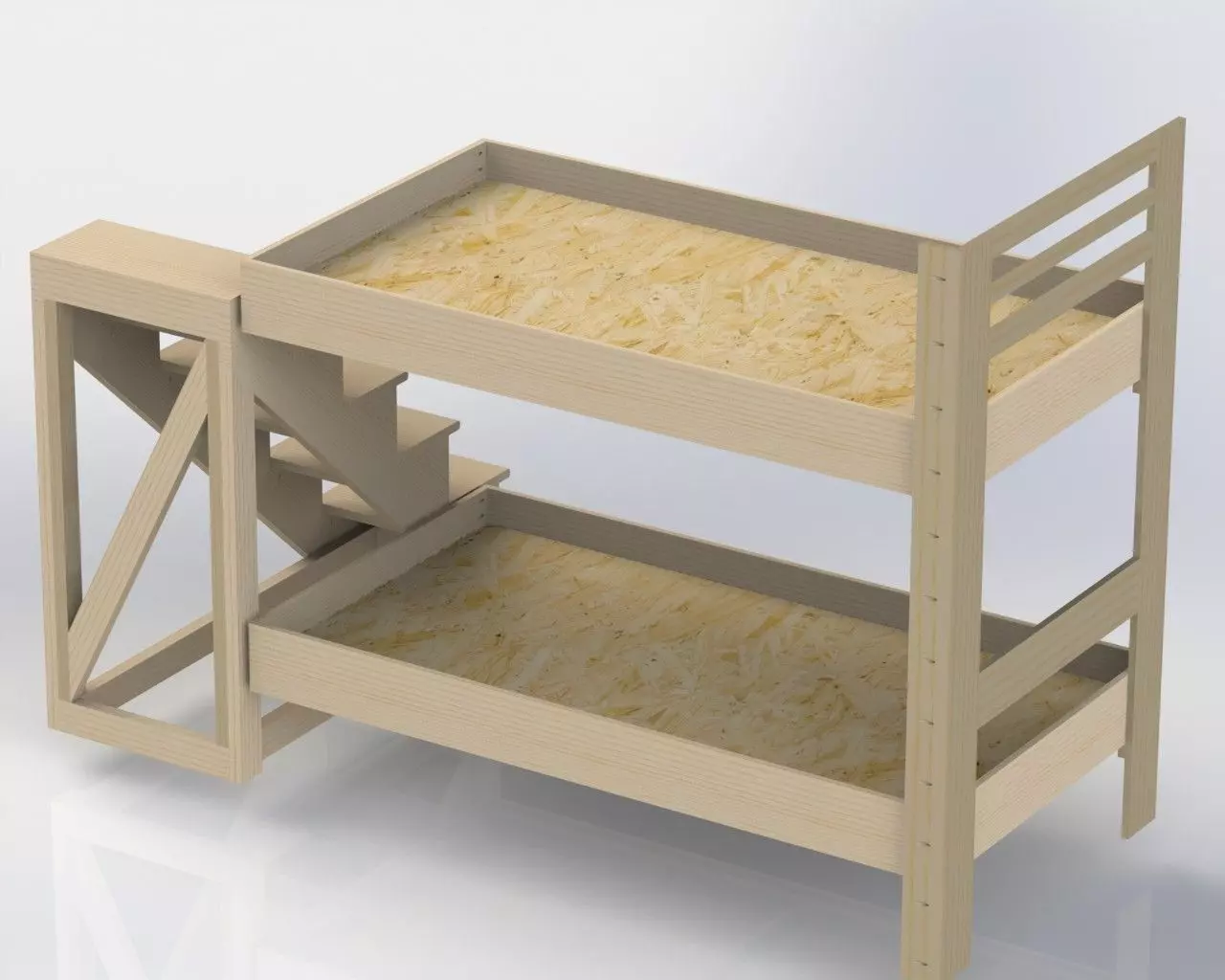 BunkBed WIP Free 3D print model