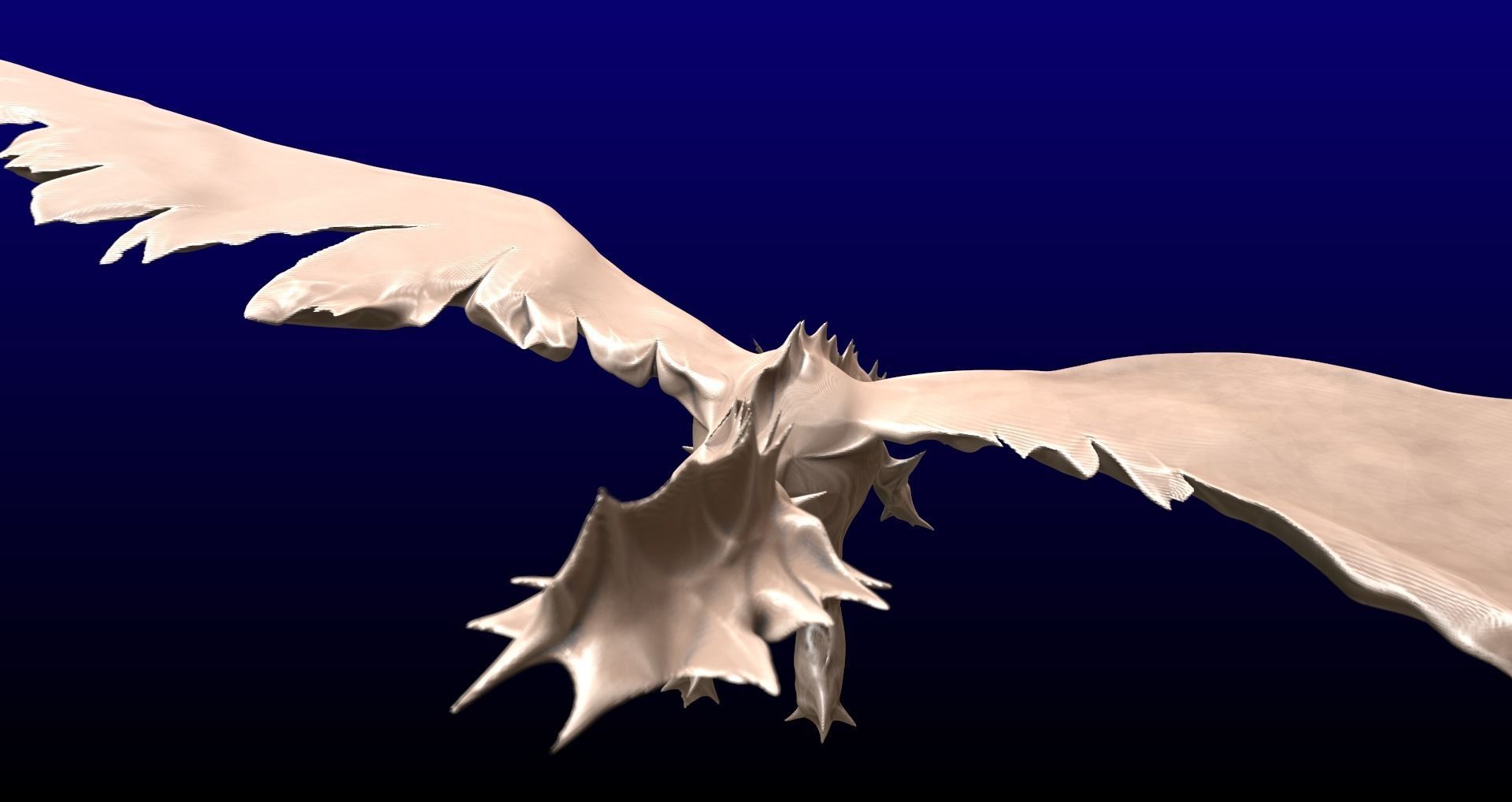 Dragon flying in air Free 3D model_1