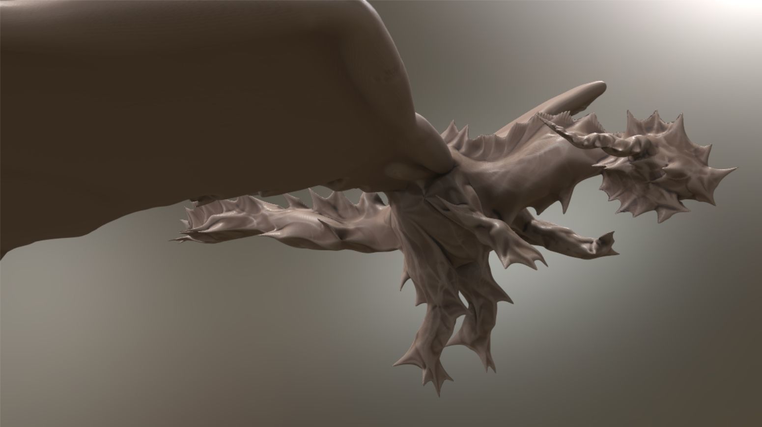 Dragon flying in air Free 3D model_4