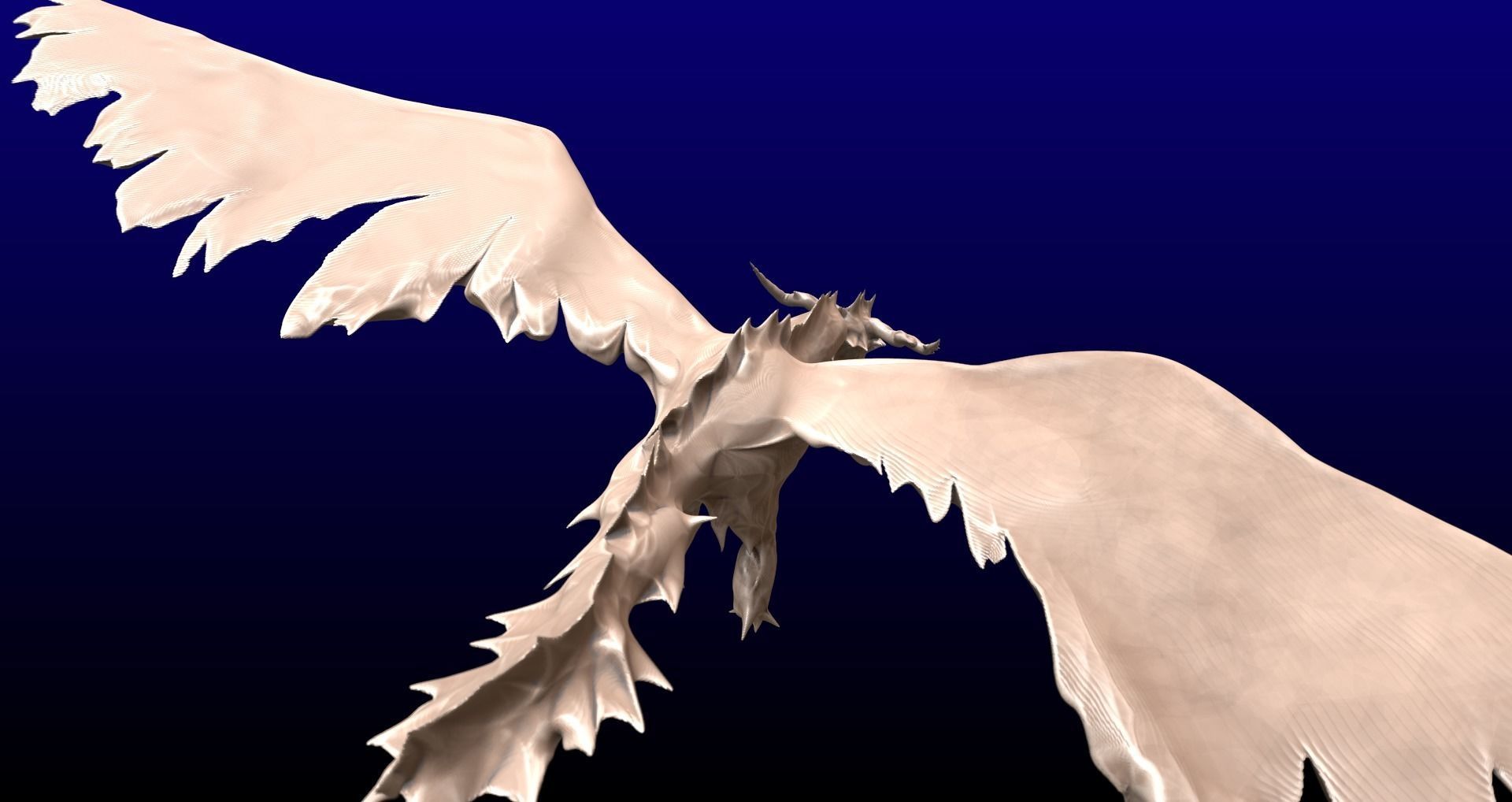 Dragon flying in air Free 3D model_2