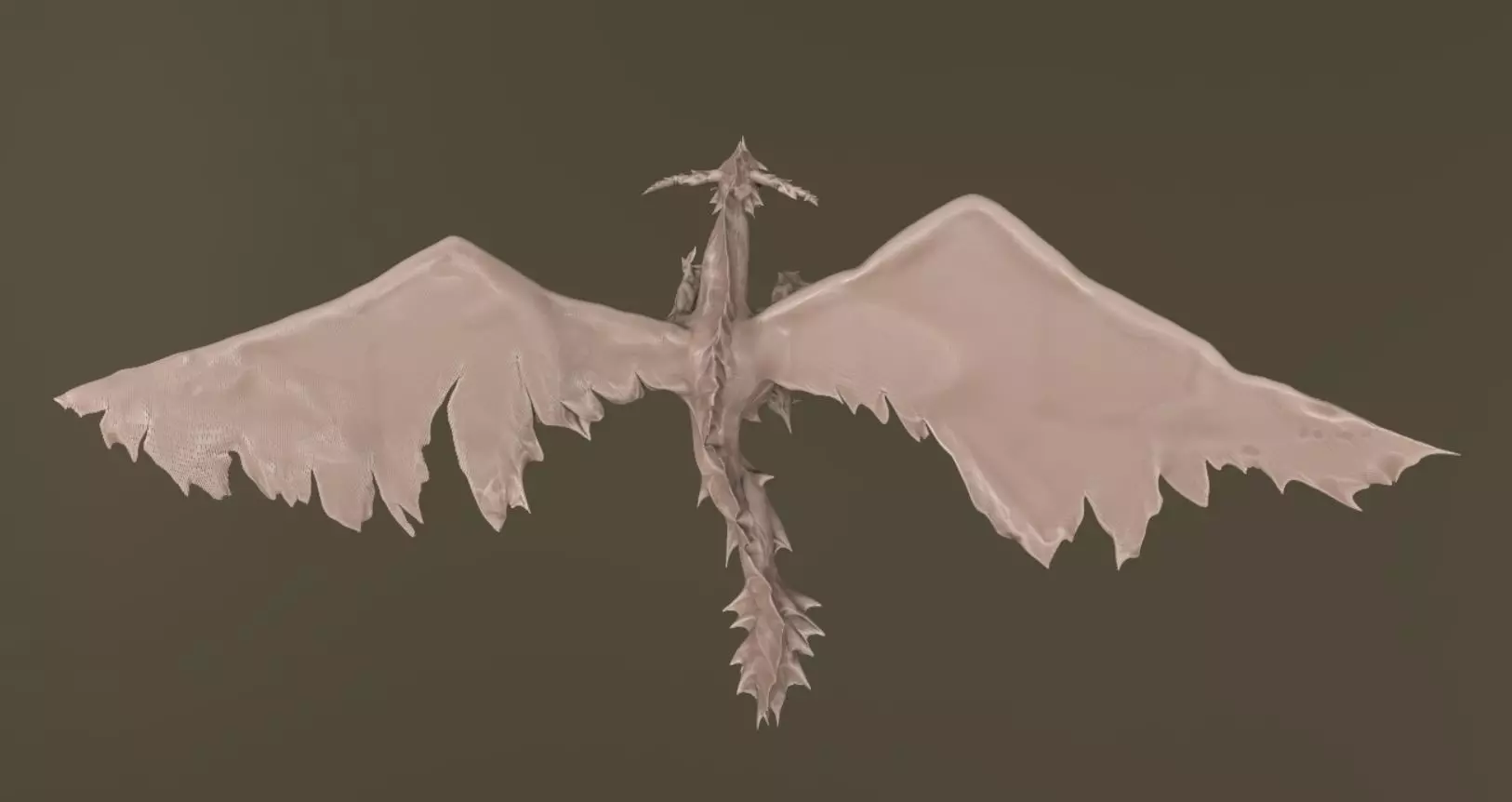 Dragon flying in air Free 3D model_0