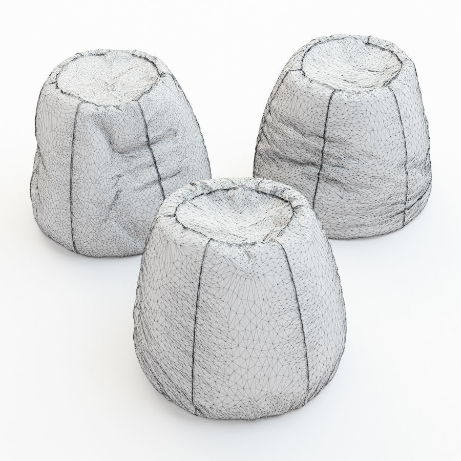 Pouf Urban 3D model_7