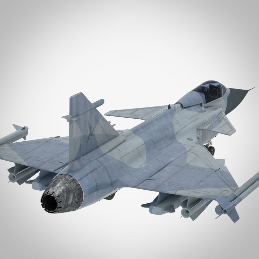 Gripen 3D model_4