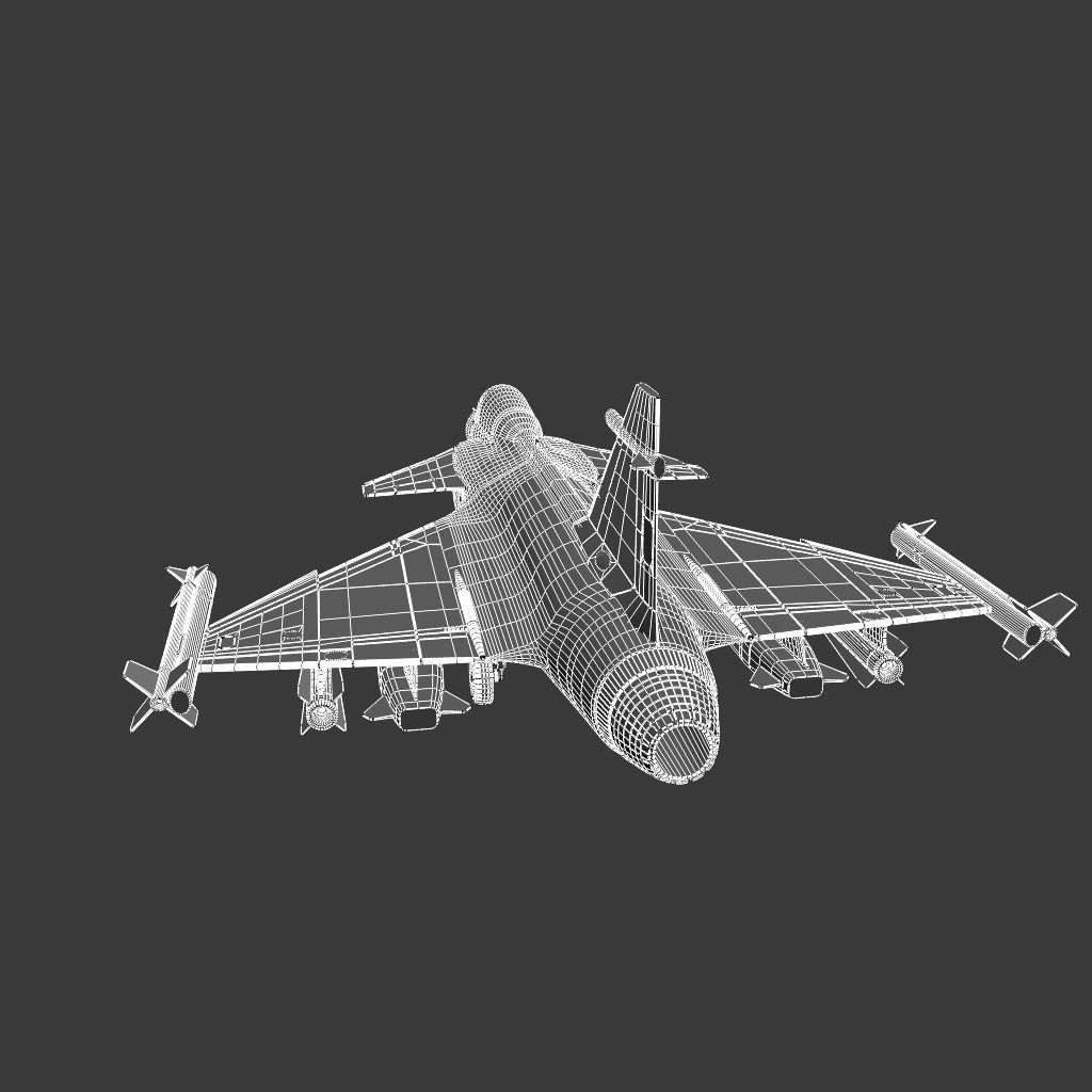Gripen 3D model_7