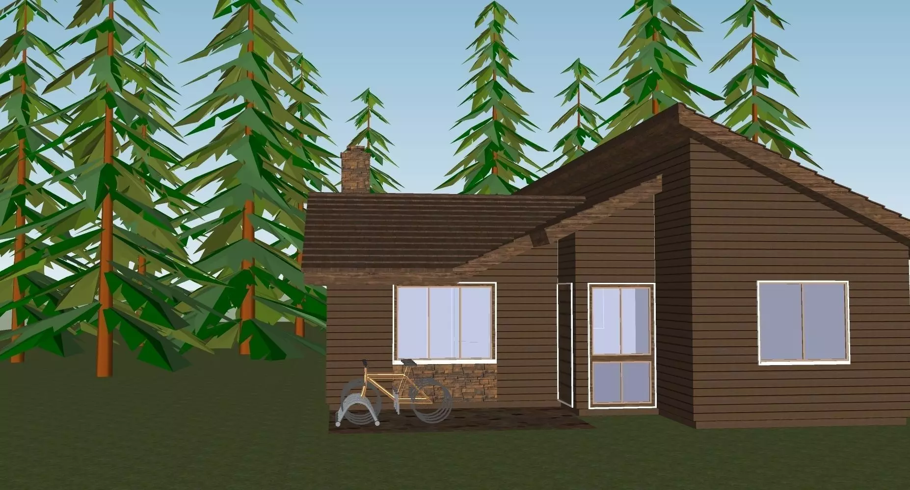 2 Bed Executive Lodge 3D model_0