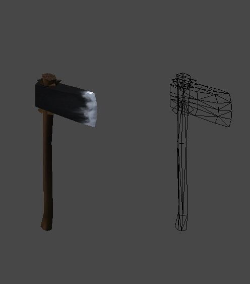 Simple farm tools1 Low-poly 3D model_5