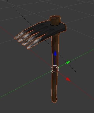 Simple farm tools1 Low-poly 3D model_9