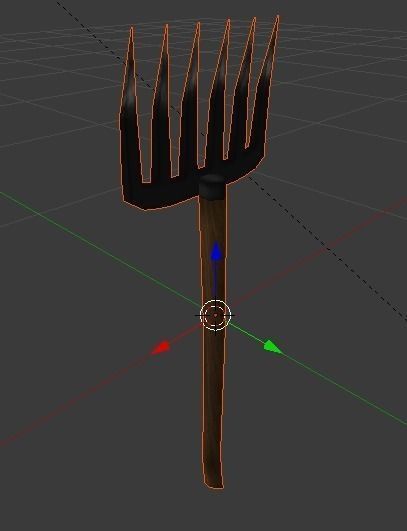 Simple farm tools1 Low-poly 3D model_10