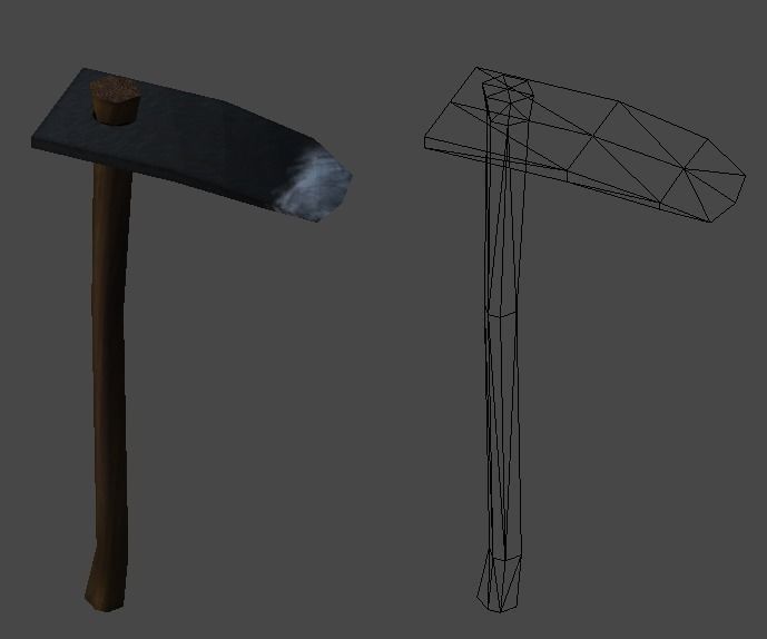 Simple farm tools1 Low-poly 3D model_2