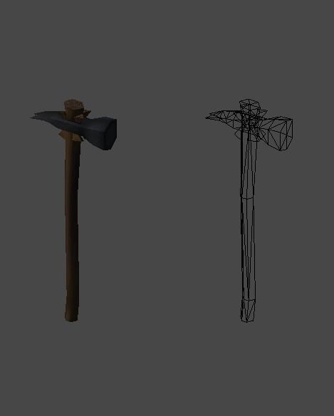 Simple farm tools1 Low-poly 3D model_6