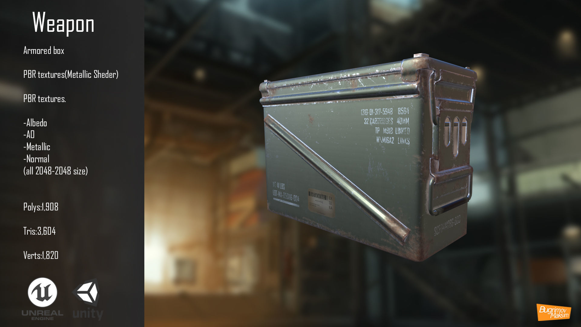 FPS Shooter Kit Low-poly 3D model_20