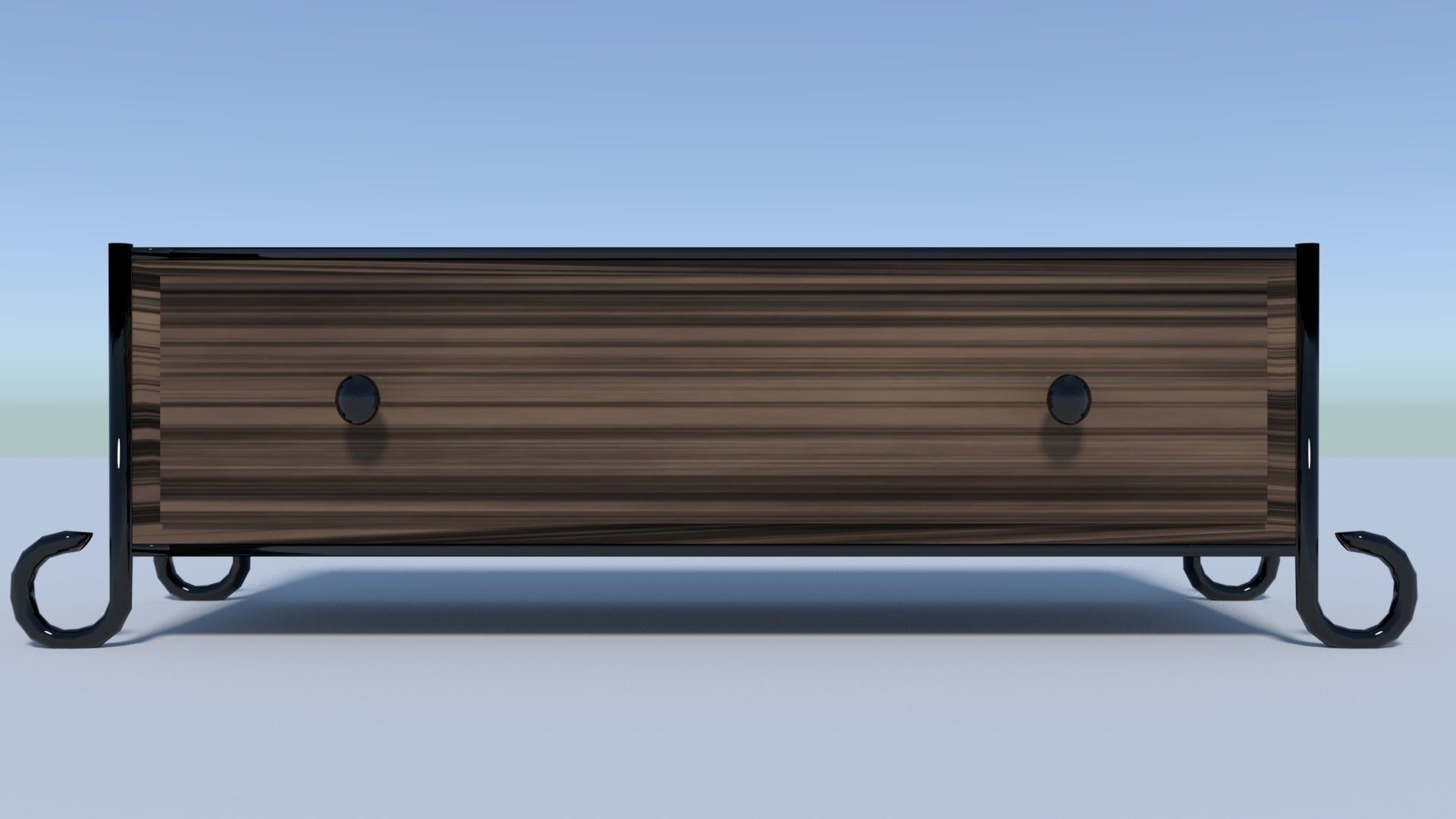 Simple Drawer DUO Low-poly 3D model_4