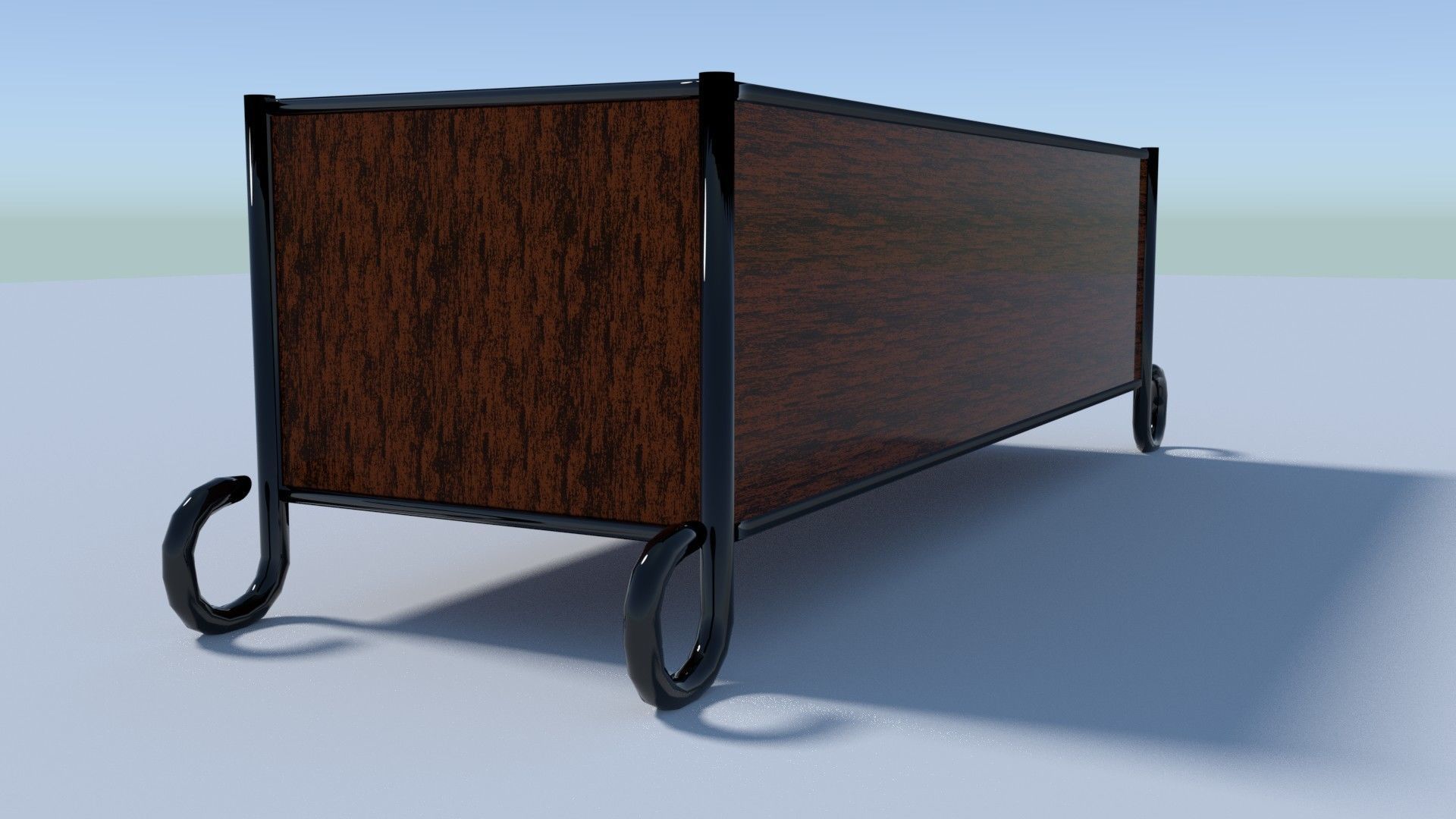 Simple Drawer DUO Low-poly 3D model_5