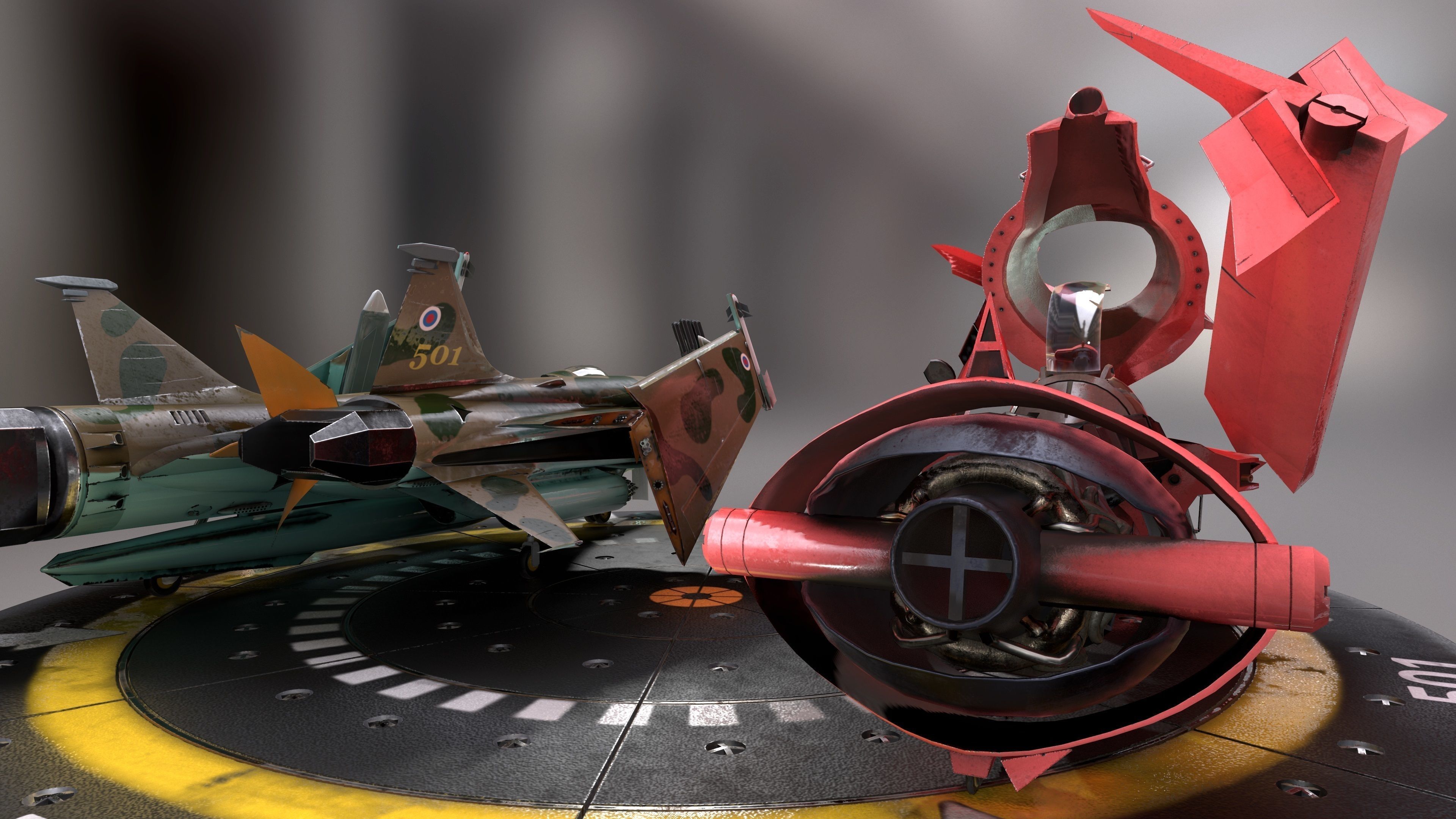 Swordfish monoracer Low-poly 3D model_21