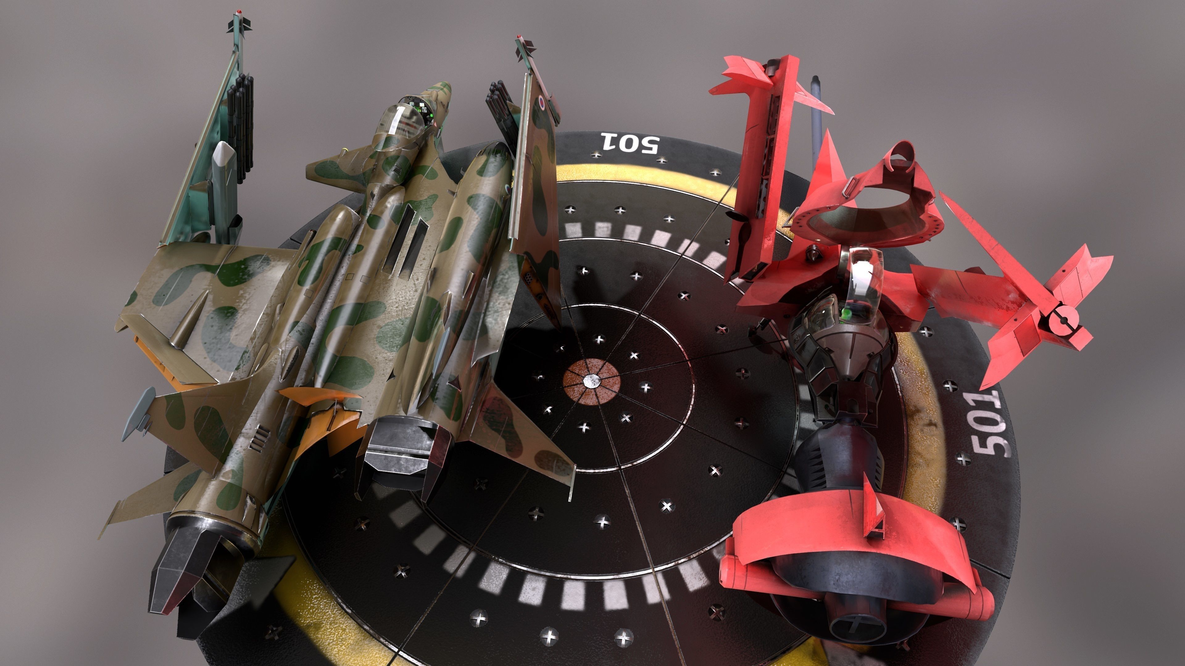 Swordfish monoracer Low-poly 3D model_22